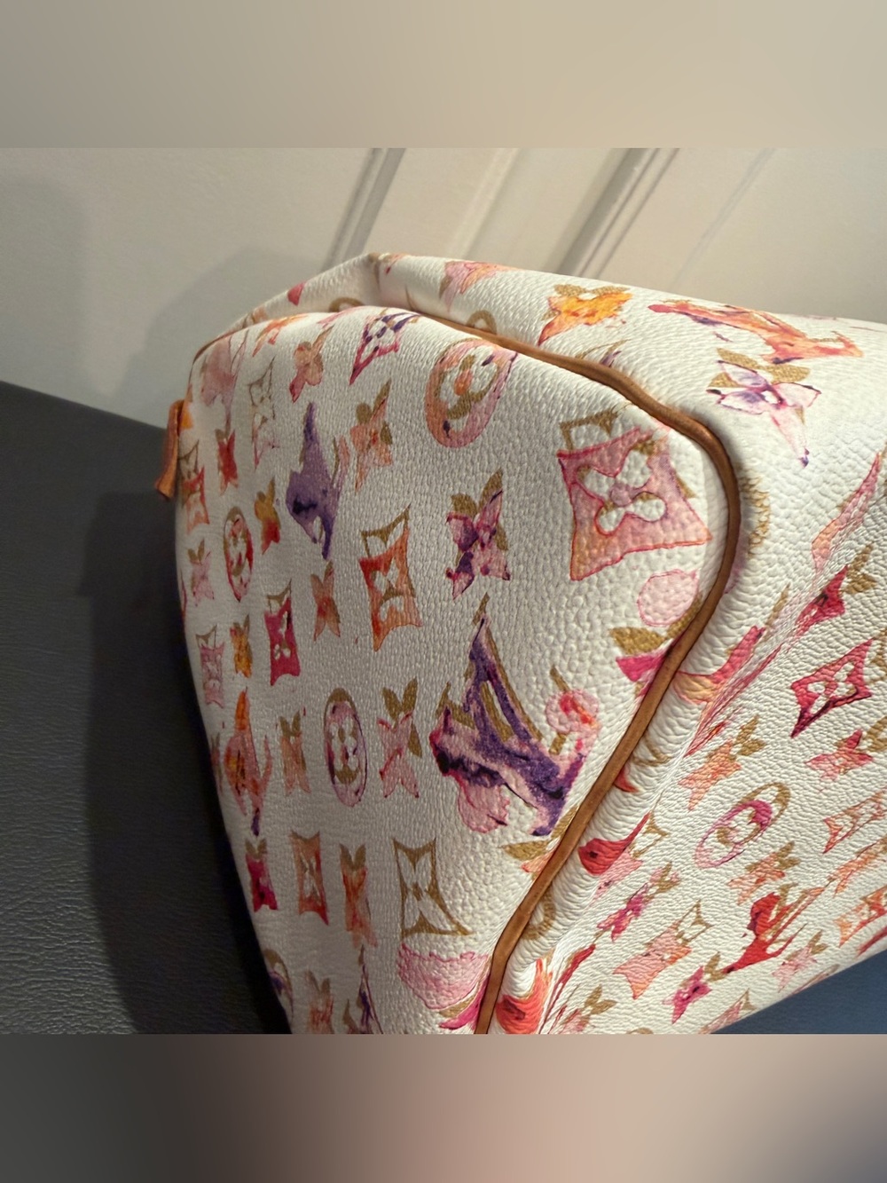 Louis Vuitton Limited Edition Monogram Watercolor Aquarelle Speedy 30 Bag COA - Picture 9 of 16
